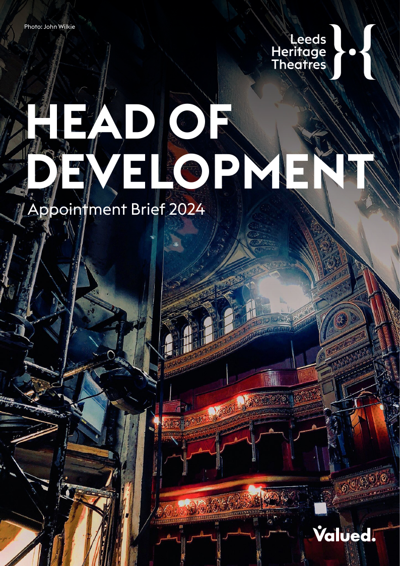 Leeds Heritage Theatres candidate pack — Head of Development cover